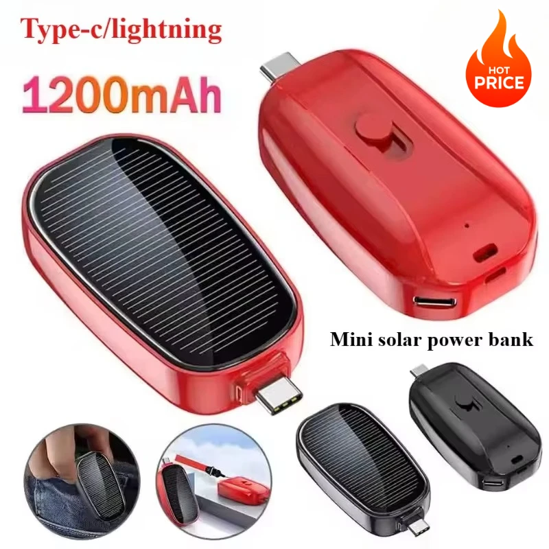 Solar Emergency Charger - Power Bank Mini Portabel Tenaga Surya