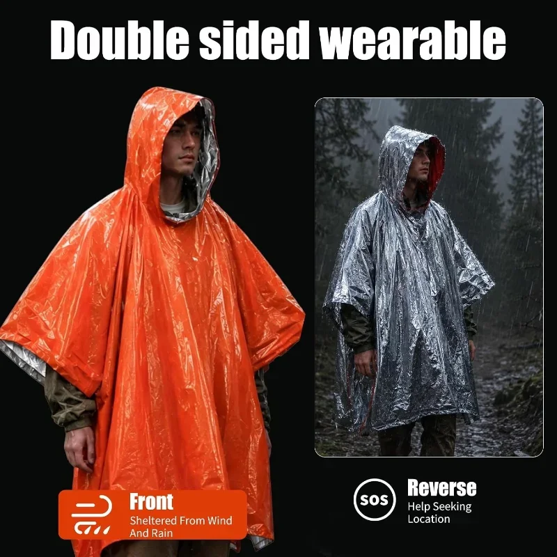 Jas Hujan Darurat Berkerudung, - Emergency Poncho Rain ulasan dan harga